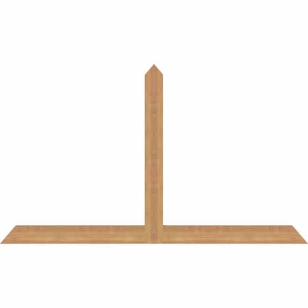 Ekena Millwork Portland Timber Gable Bracket, Western Red Cedar, 60"W x 35"H x 1 1/2"D x 3 1/2"F, 14/12 Pitch GBW060X35X0204POR00SWR